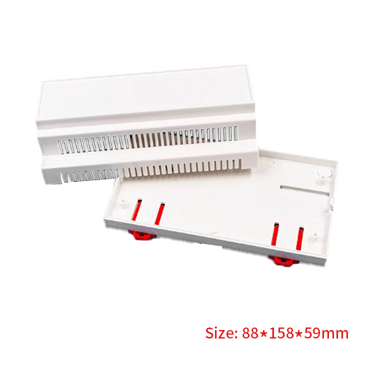 factory outlet abs plastic din rail mount junction box manufacturer 88*158*59mm