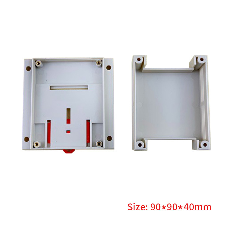 90*90*40mm Din Rail Electronic Enclosure Project Box Plastic PLC Instrument Case Box