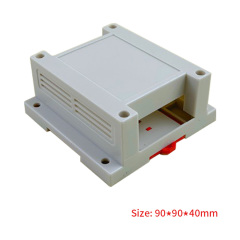 90*90*40mm Din Rail Electronic Enclosure Project Box Plastic PLC Instrument Case Box