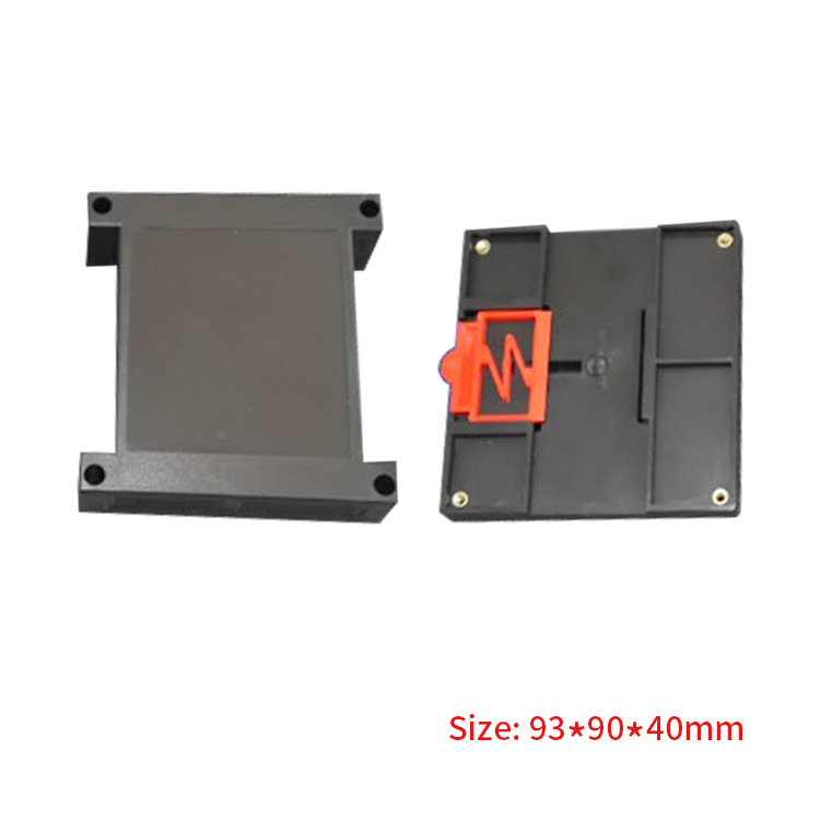 New Design Din Rail Enclosure ABS Plastic PLC Control Box with Terminal Blocks 93*90*40mm