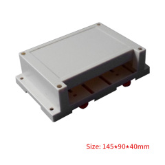 145*90*40mm PLC Industrial Case Terminal Connector Electric Din Rail ABS Plastic Enclosure Housing