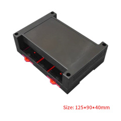 Abs Plastic Din Rial Housing enclosure Case Control Box for Electronics 125*90*40mm