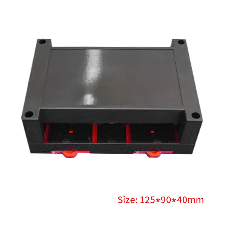 Abs Plastic Din Rial Housing enclosure Case Control Box for Electronics 125*90*40mm