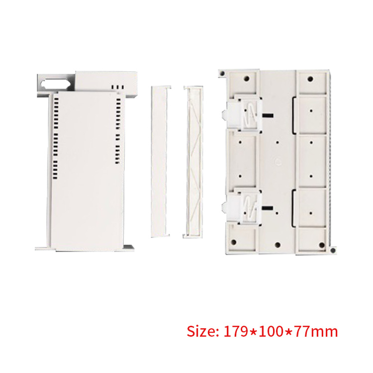 plastic din rail enclosure industrial control box 179*100*77mm