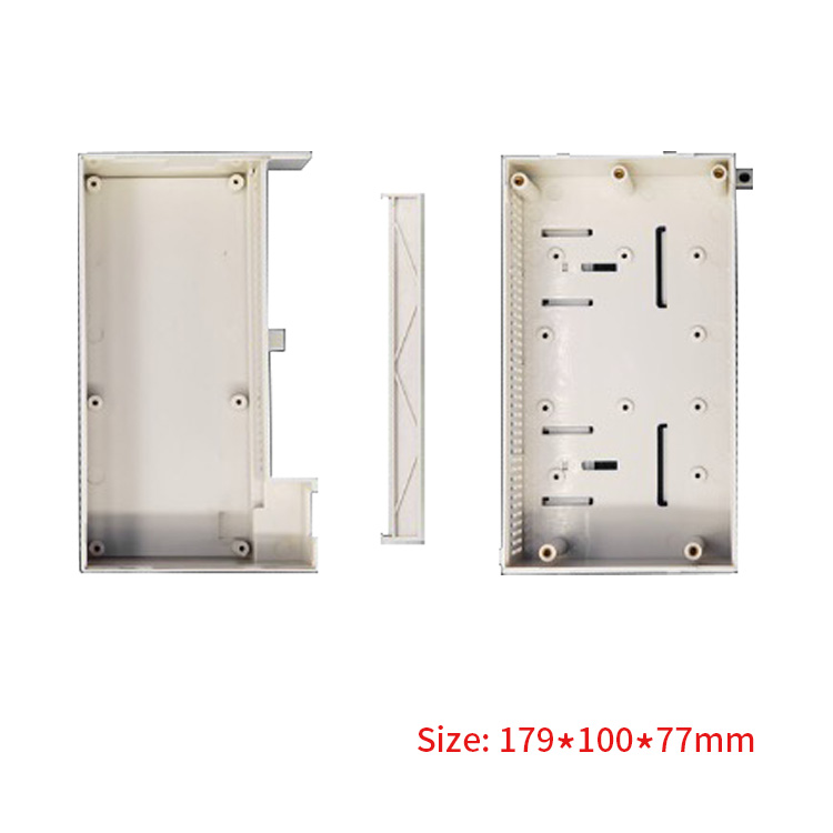 179*100*77mm Din Rail LCD Enclosure Plastic Device Housing For Electronics Box