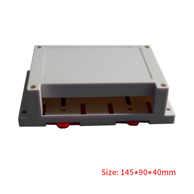 145*90*40mm PLC Industrial Case Terminal Connector Electric Din Rail ABS Plastic Enclosure Housing