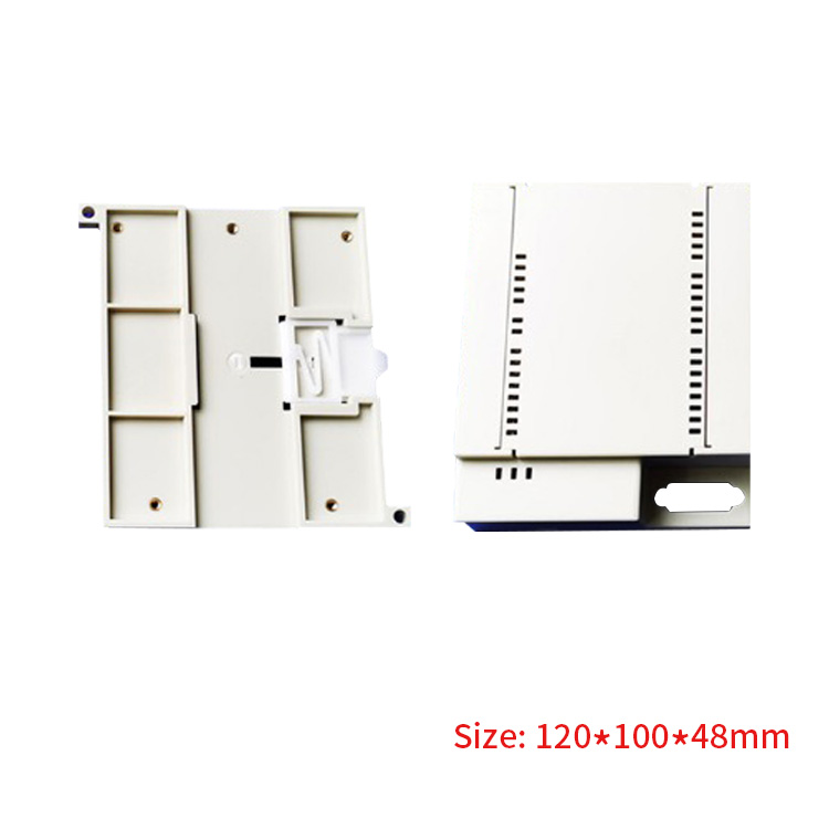 ABS Material Din Rail Plastic Enclosure Control Box for electronic device 120*100*48mm