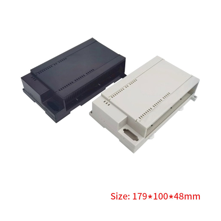 179*100*48mm High quality plastic din rail enclosure electronic control box for PCB circuit board