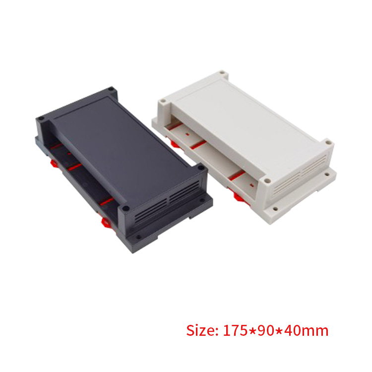 175*90*40mmHigh Quality Plastic ABS Din Rail Electronic PLC Control Instrument Enclosure Box