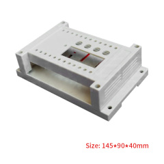 Plastic din rail Enclosures Terminal PLC Enclosure 145*90*40mm