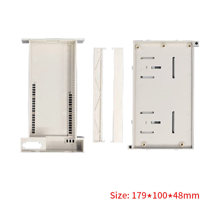 179*100*48mm High quality plastic din rail enclosure electronic control box for PCB circuit board