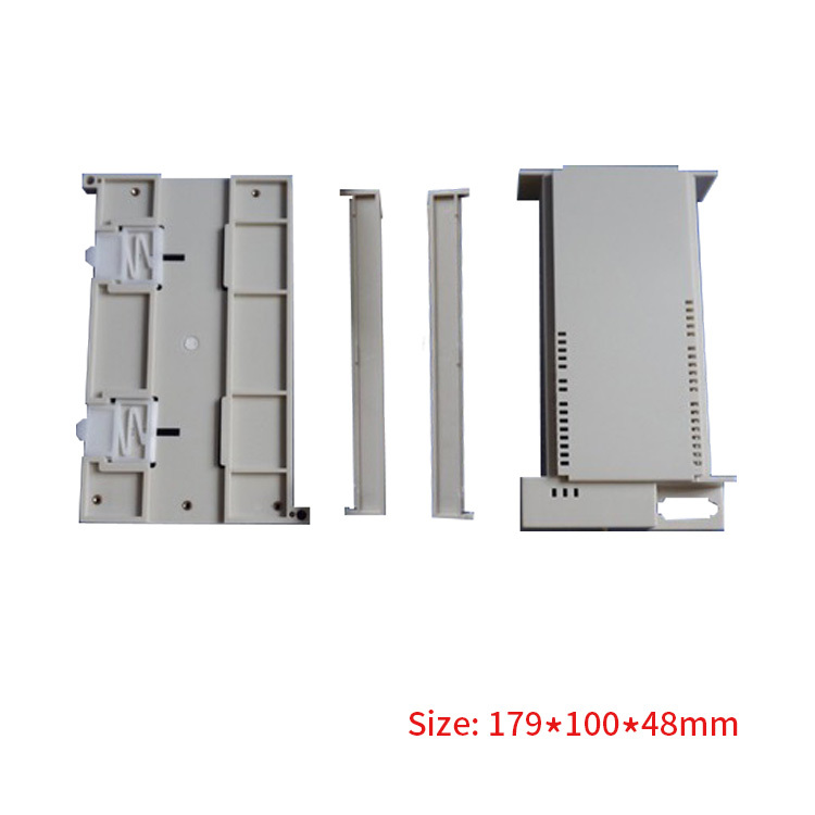 179*100*48mm High Quality PLC Industrial Boxes Din Rail Enclosure Plastic Electrical Enclosure Instrument Box