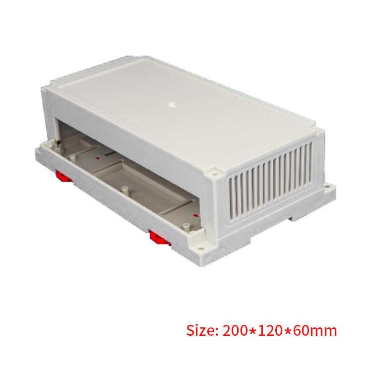 200*120*60mm new design high quality din rail industrial abs plastic enclosure supply