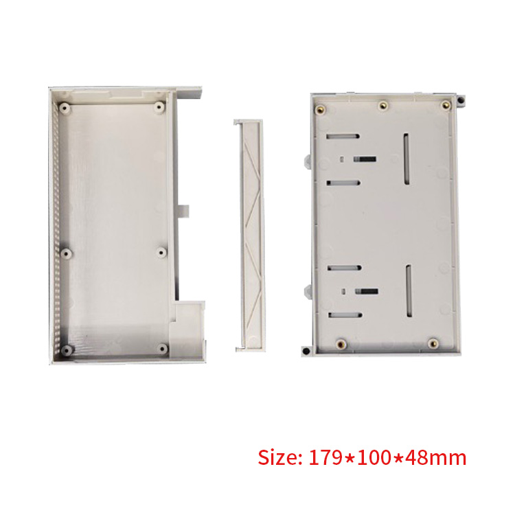 abs plastic box din rail enclosure electronic PLC industrial box 179*100*48mm