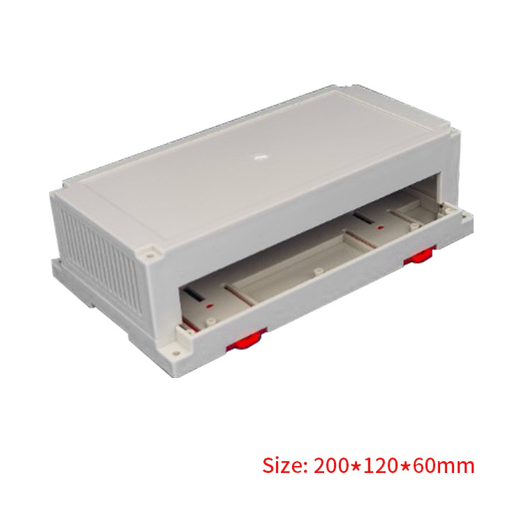 200*120*60mm new design high quality din rail industrial abs plastic enclosure supply