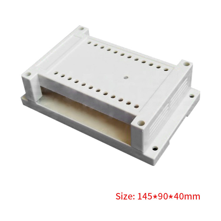 Plastic din rail Enclosures Terminal PLC Enclosure 145*90*40mm