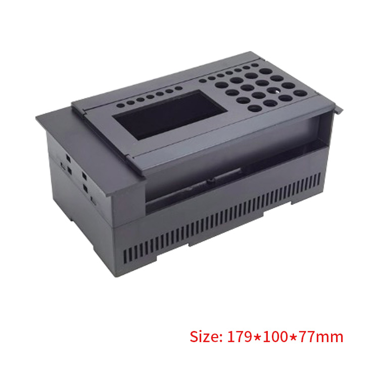 179*100*77mm electronic box enclosure din rail enclosure ABS plastic for electronic device