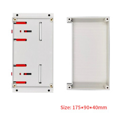 abs plastic box din rail enclosure electronic equipment industrial box 175*90*40mm