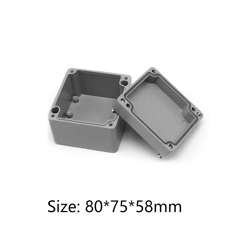 China manufacture electronic box aluminum enclosure for PCB 80*75*58mm