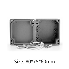 custom metal waterproof aluminum enclosure for electronics 80*75*60mm