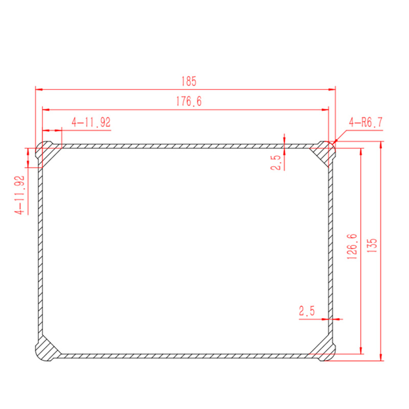 185*135mm-H electronic case Wall mounted Outdoor Aluminum Enclosure for power supply