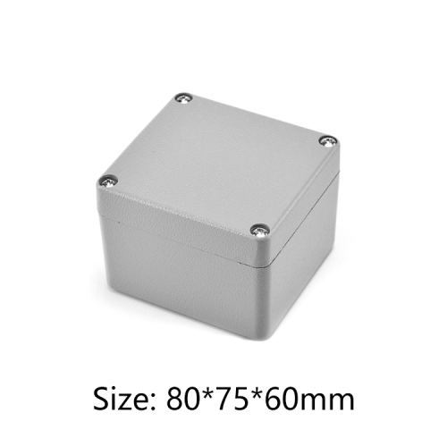 custom metal waterproof aluminum enclosure for electronics 80*75*60mm