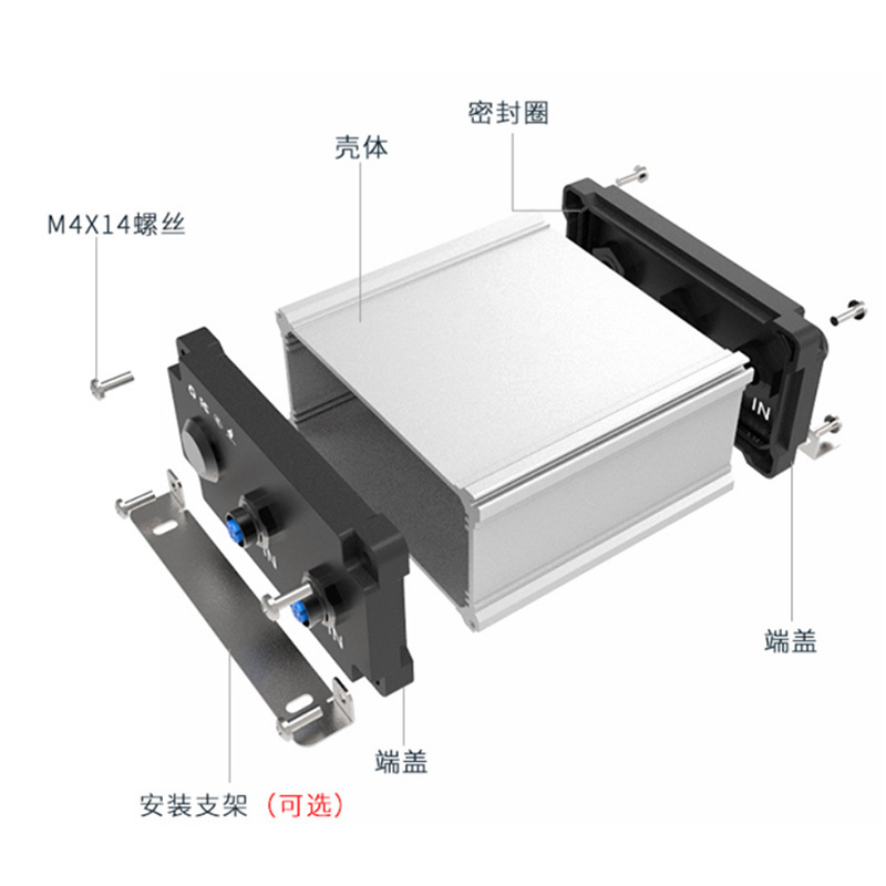 130*65mm-L High Quality Aluminum case electronic Instrument Enclosure