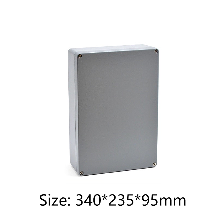 IP66 waterproof die cast aluminum enclosure for electronic metal box 340*235*95mm