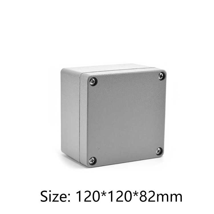 manufacture casting extruded aluminum electronic enclosure 120*120*82mm