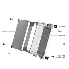 170*125mm-H Waterproof aluminum case electronic instrument project enclosure supply