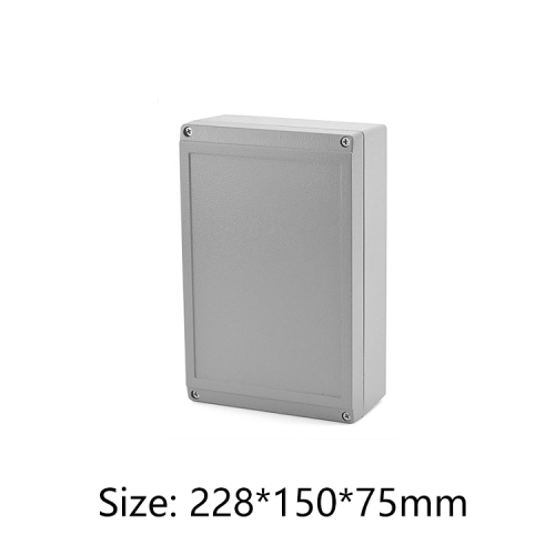 Aluminum waterproof outdoor enclosure Die Casting electrical Junction Box 228*150*75mm