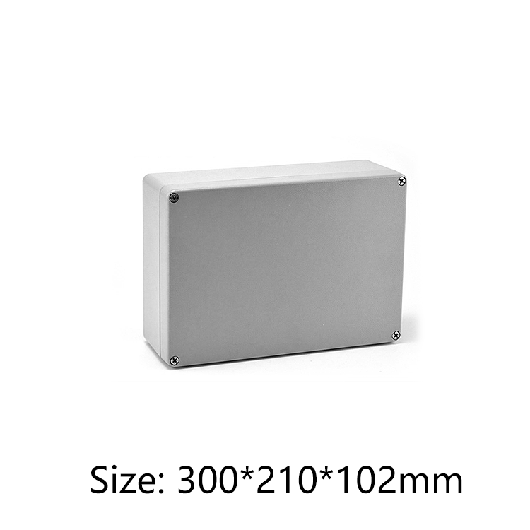 outdoor use diecast aluminum housing electronics equipment enclosure extrusion aluminium enclosure for pcb design300*210*102mm