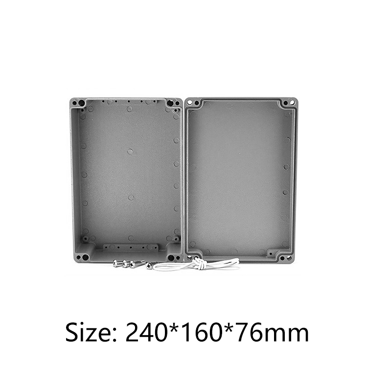 aluminum alloy case pcb instrument box metal electronic project enclosures 240*160*76mm