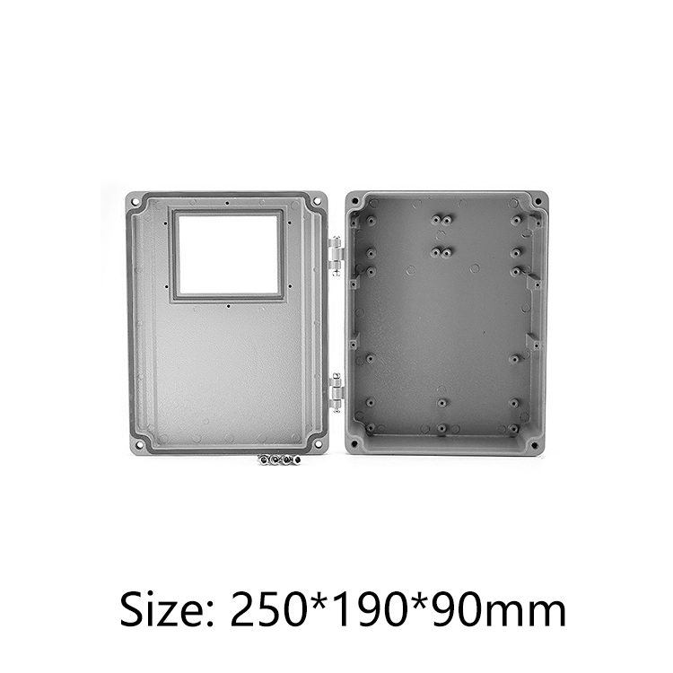 waterproof IP66 die cast aluminum enclosure for PCB metal box 250*190*90mm