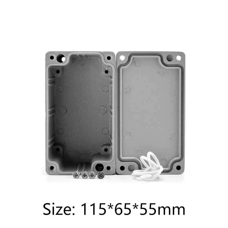 factory diecast aluminum enclosure electronic box for PCB 115*65*55mm
