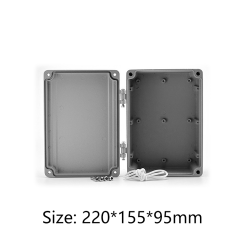 aluminium enclosure box for Circuit board Signal transmitter with cutholes and silkscreen 220*155*95mm