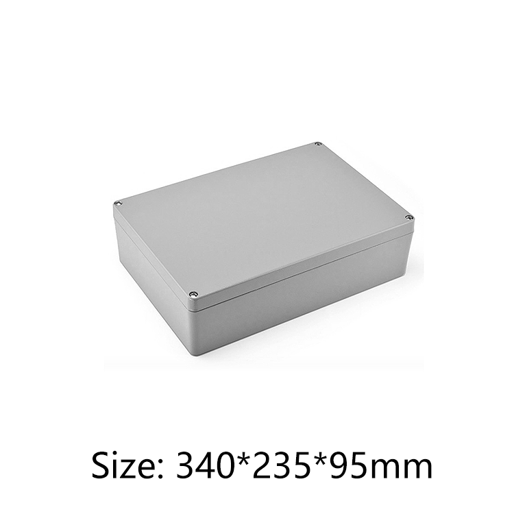 IP66 waterproof die cast aluminum enclosure for electronic metal box 340*235*95mm
