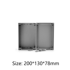 roject enclosure metal aluminium junction box electric case manufacturer 200*130*78mm