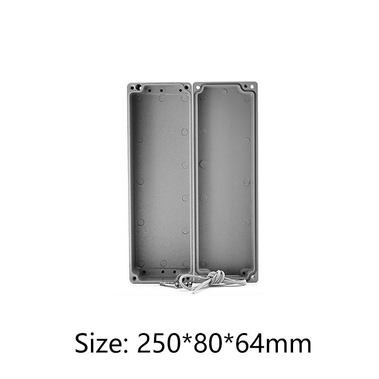 Industrial Aluminum Box Beautiful Enclosure Project Case Extruded Aluminum Electrical Circuit Board Housing 250*80*64mm