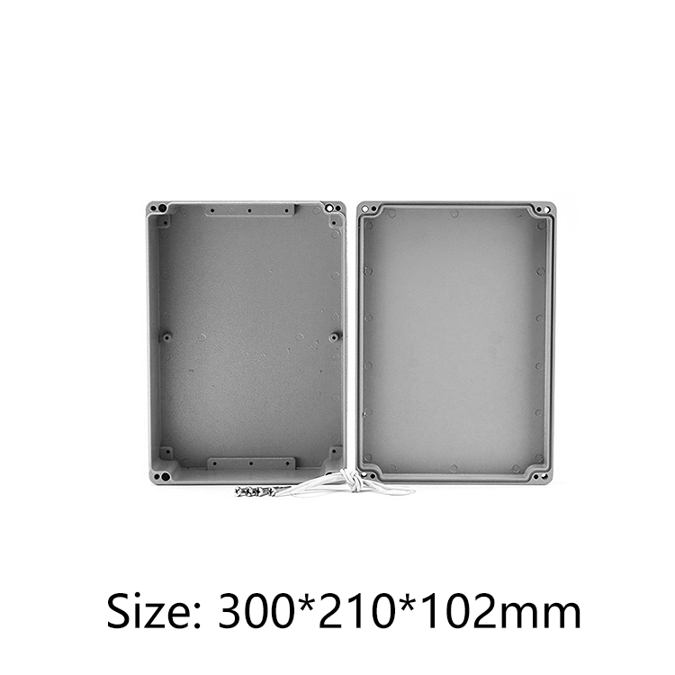 outdoor use diecast aluminum housing electronics equipment enclosure extrusion aluminium enclosure for pcb design300*210*102mm