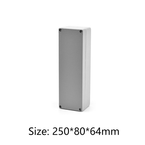 Industrial Aluminum Box Beautiful Enclosure Project Case Extruded Aluminum Electrical Circuit Board Housing 250*80*64mm