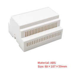 plastic din rail PLC instrument enclosure junction housing box for electronic devices 88*107*59mm