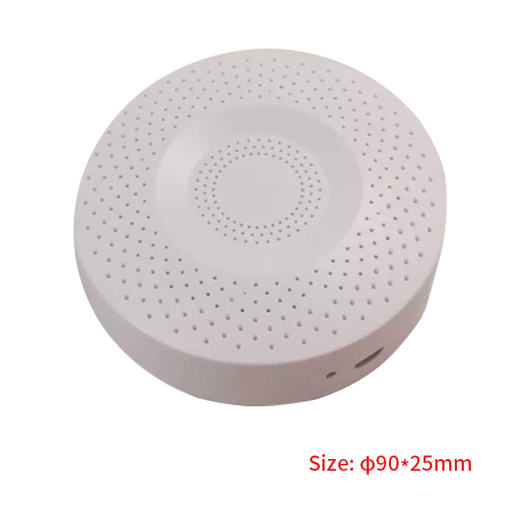 95*25mm Smart home enclosure Ceiling smoke sensor humidity enclosure plastic housing round project case