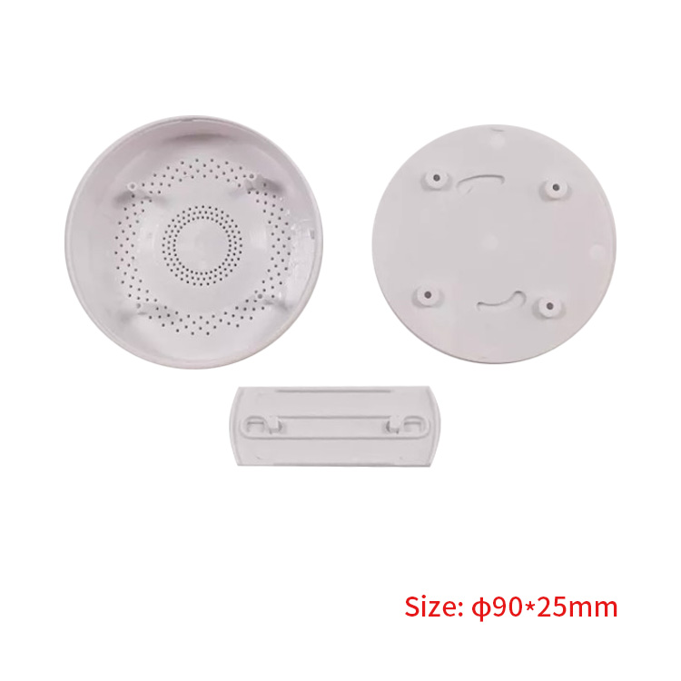 95*25mm Smart home enclosure Ceiling smoke sensor humidity enclosure plastic housing round project case