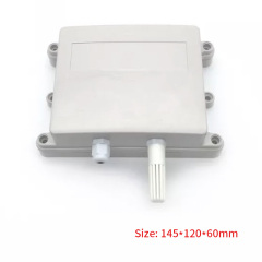 145*120*60mm Plastic injection electronic project box black abs humidity smoke detector sensor enclosure
