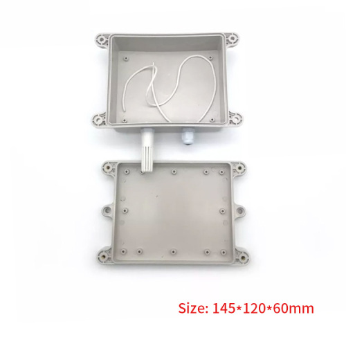 145*120*60mm Plastic injection electronic project box black abs humidity smoke detector sensor enclosure