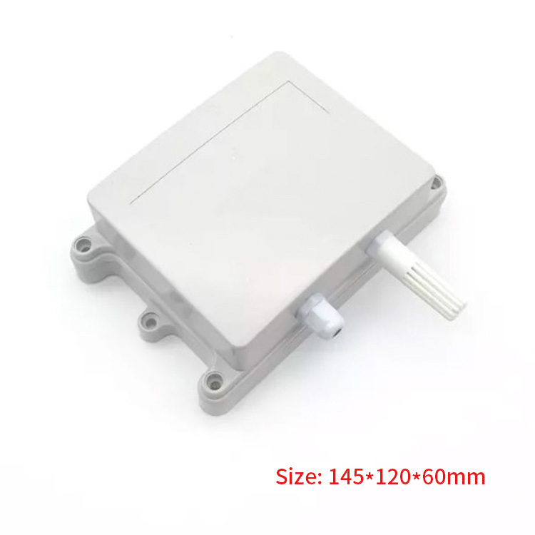 145*120*60mm Plastic injection electronic project box black abs humidity smoke detector sensor enclosure