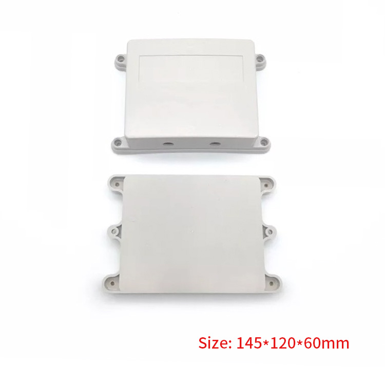 145*120*60mm Plastic injection electronic project box black abs humidity smoke detector sensor enclosure