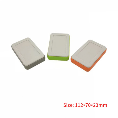 112*70*23mm plastic waterproof handheld enclosure with battery holder for control devices