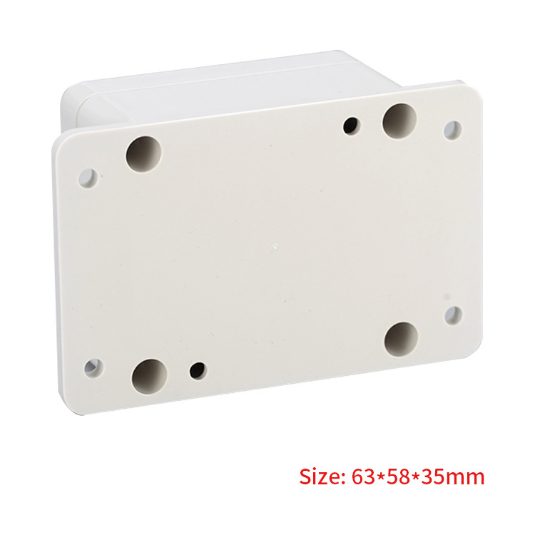 63*58*35mm IP65 Waterproof ABS plastic box enclosure shell with flanges for electrical devices
